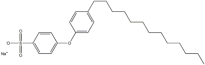 4-(4-Tridecylphenoxy)benzenesulfonic acid sodium salt Struktur