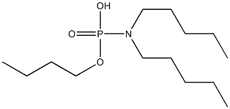 N,N-Dipentylamidophosphoric acid hydrogen butyl ester Struktur