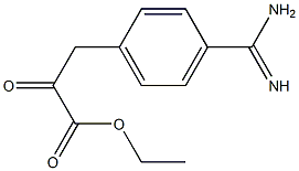 3-(4-Amidinophenyl)-2-oxopropanoic acid ethyl ester Struktur