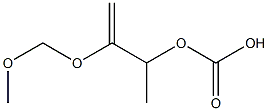 Carbonic acid methyl(2-methylene-3,5-dioxahexan-1-yl) ester Struktur