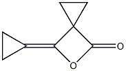 6-Cyclopropylidene-5-oxaspiro[2.3]hexan-4-one Struktur