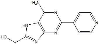 8-(Hydroxymethyl)-2-(4-pyridinyl)adenine Struktur