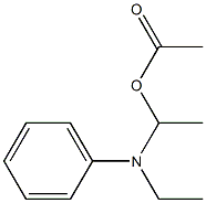 N-Ethyl-N-(1-acetoxyethyl)aniline Struktur