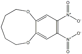 9,10-Dinitro-3,4,5,6-tetrahydro-2H-1,7-benzodioxonin Struktur