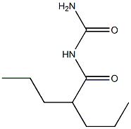 (2-Propylvaleryl)urea Struktur