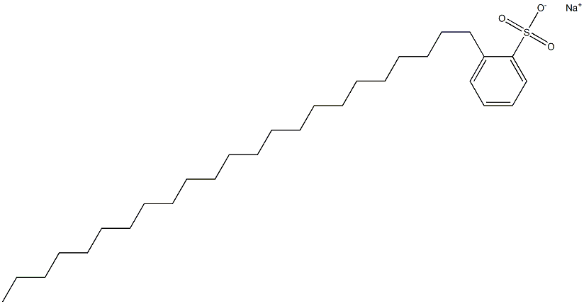 2-Tricosylbenzenesulfonic acid sodium salt Struktur