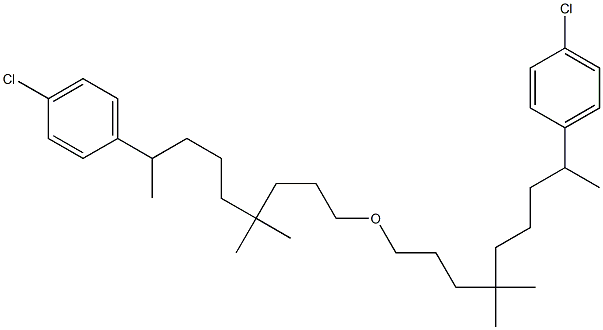 5-(4-Chlorophenyl)-1,1-dimethylhexylpropyl ether Struktur