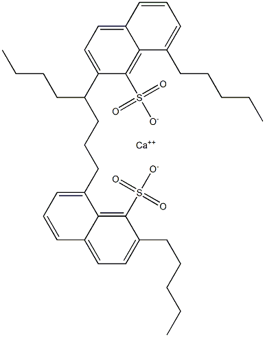 Bis(2,8-dipentyl-1-naphthalenesulfonic acid)calcium salt Struktur