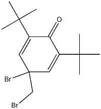 2,6-Di-tert-butyl-4-bromo-4-(bromomethyl)-2,5-cyclohexadien-1-one Struktur