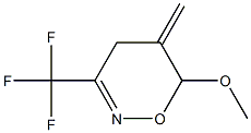 3-(Trifluoromethyl)-5-methylene-6-methoxy-5,6-dihydro-4H-1,2-oxazine Struktur