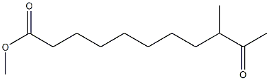 9-Methyl-10-oxoundecanoic acid methyl ester Struktur