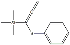 Trimethyl[1-(phenylthio)propadienyl]silane Struktur