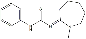 1-Methyl-2-[[phenylamino(thioxo)methyl]imino]hexahydro-1H-azepine Struktur