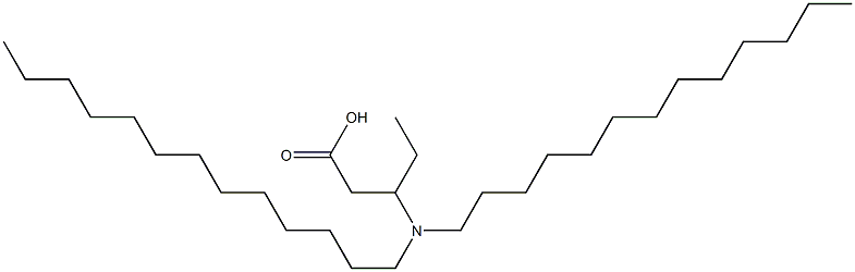 3-(Ditridecylamino)valeric acid Struktur