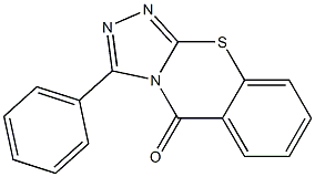 3-Phenyl-5H-1,2,4-triazolo[3,4-b][1,3]benzothiazin-5-one Struktur