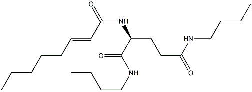 N2-(2-Octenoyl)-N1,N5-dibutylglutaminamide Struktur