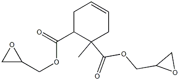 1-Methyl-4-cyclohexene-1,2-dicarboxylic acid diglycidyl ester Struktur