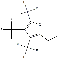 2-Ethyl-3,4,5-tris(trifluoromethyl)furan Struktur