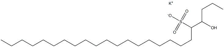 4-Hydroxytetracosane-5-sulfonic acid potassium salt Struktur