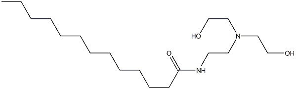 N-[2-[Bis(2-hydroxyethyl)amino]ethyl]tridecanamide Struktur