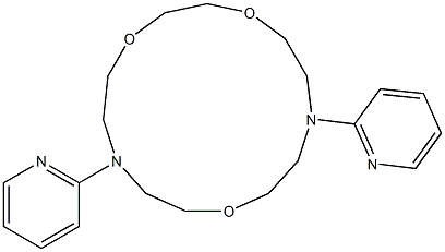 (7S,13S)-7,13-Bis[(2-pyridyl)]-7,13-diaza-1,4,10-trioxacyclopentadecane Struktur