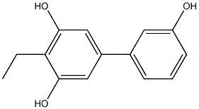 4-Ethyl-1,1'-biphenyl-3,3',5-triol Struktur