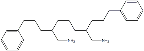 2,6-Bis(3-phenylpropyl)heptane-1,7-diamine Struktur