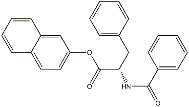 N-Benzoylphenylalanine 2-naphtyl ester Struktur