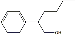 2-Phenyl-1-hexanol Struktur