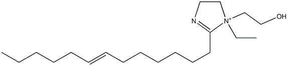 1-Ethyl-1-(2-hydroxyethyl)-2-(7-tridecenyl)-2-imidazoline-1-ium Struktur