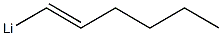 (E)-1-Lithio-1-hexene Struktur