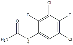 1-(3,5-Dichloro-2,4-difluorophenyl)urea Struktur