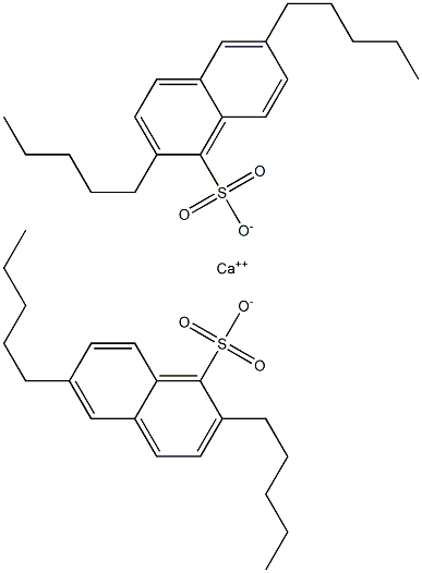 Bis(2,6-dipentyl-1-naphthalenesulfonic acid)calcium salt Struktur