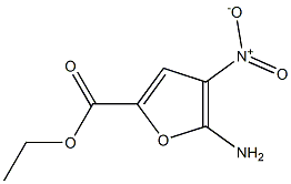 5-Amino-4-nitro-2-furancarboxylic acid ethyl ester Struktur