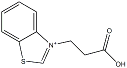 3-(2-Carboxyethyl)benzothiazol-3-ium Struktur