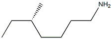 [S,(+)]-5-Methylheptylamine Struktur