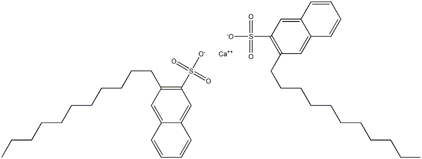 Bis(3-undecyl-2-naphthalenesulfonic acid)calcium salt Struktur