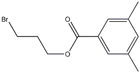 3,5-Dimethylbenzenecarboxylic acid 3-bromopropyl ester Struktur