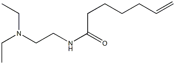 N-[2-(Diethylamino)ethyl]-6-heptenamide Struktur