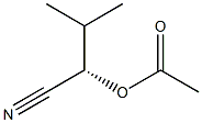 (2S)-2-Acetoxy-3-methylbutanenitrile Struktur