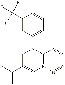 1-[3-(Trifluoromethyl)phenyl]-3-isopropyl-1,9a-dihydro-2H-pyrimido[1,2-b]pyridazine Struktur