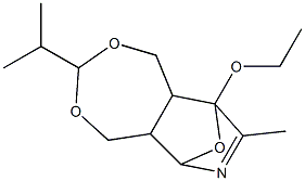 1,5,5a,6,9,9a-Hexahydro-3-isopropyl-6,9-epoxy-9-ethoxy-8-methyl-[1,3]dioxepino[5,6-c]pyridine Struktur