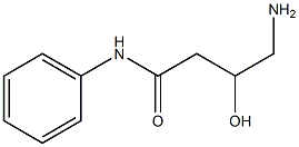 4-Amino-3-hydroxy-N-phenylbutyramide Struktur