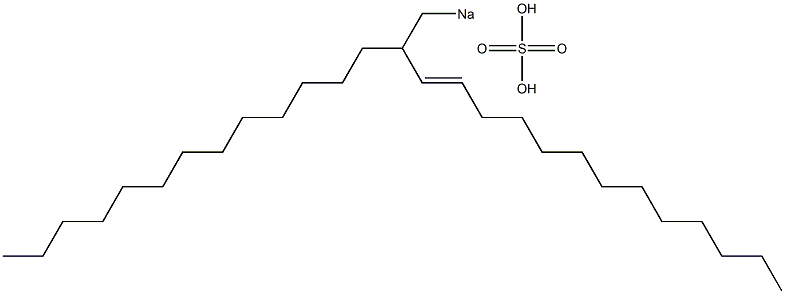 Sulfuric acid 2-tridecyl-3-pentadecenyl=sodium ester salt Struktur