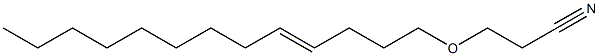 3-(4-Tridecenyloxy)propionitrile Struktur