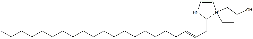 1-Ethyl-2-(2-henicosenyl)-1-(2-hydroxyethyl)-4-imidazoline-1-ium Struktur