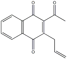 2-Acetyl-3-allyl-1,4-naphthalenedione Struktur