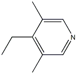 4-Ethyl-3,5-dimethylpyridine Struktur