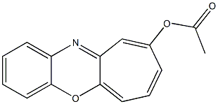 9-Acetoxybenzo[b]cyclohept[e][1,4]oxazine Struktur