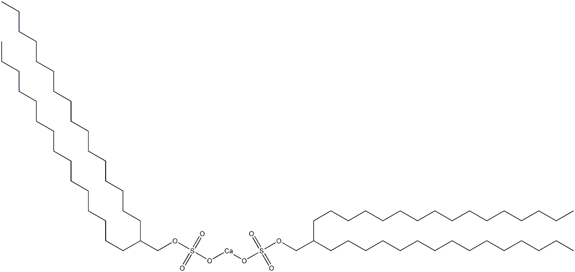 Bis(2-pentadecyloctadecyloxysulfonyloxy)calcium Struktur